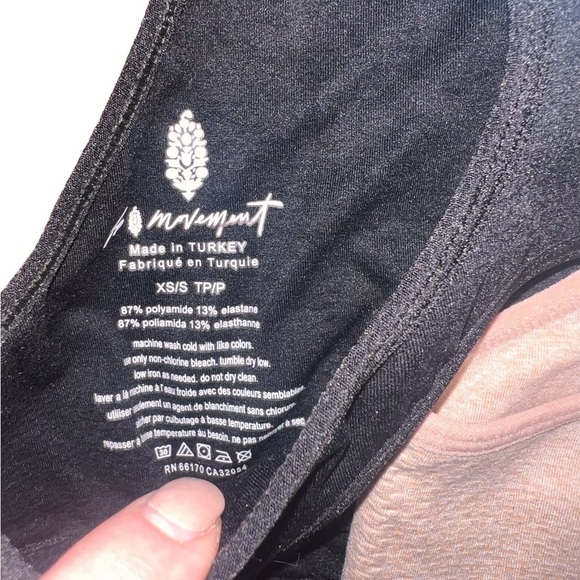 {NWOT Free People Movement Every Single Time Bra Tan Black XS/S & Red M/L} - Picture 12 of 13